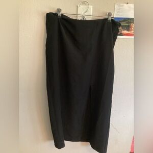 Women’s Large 12-14 Elegant Black Slited Skirt by Scoop